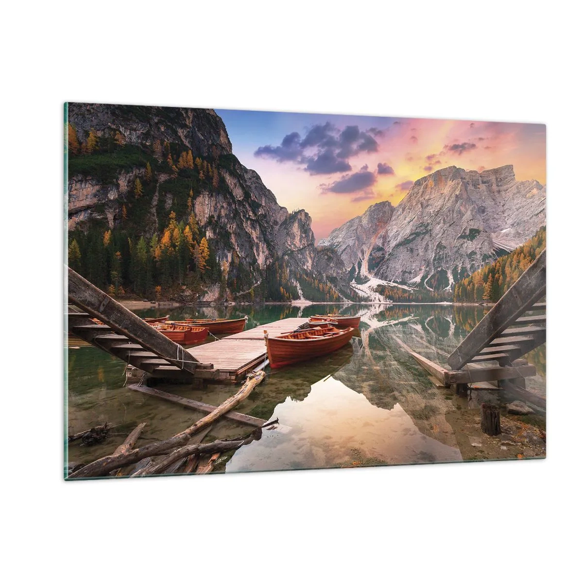 Billede på glas - Dagens løfte - 120x80 cm