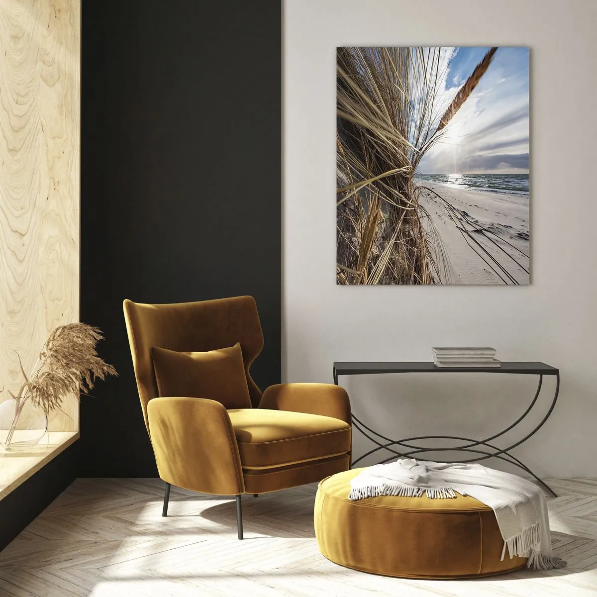Billede på glas - Et møde mellem elementerne - 50x70 cm