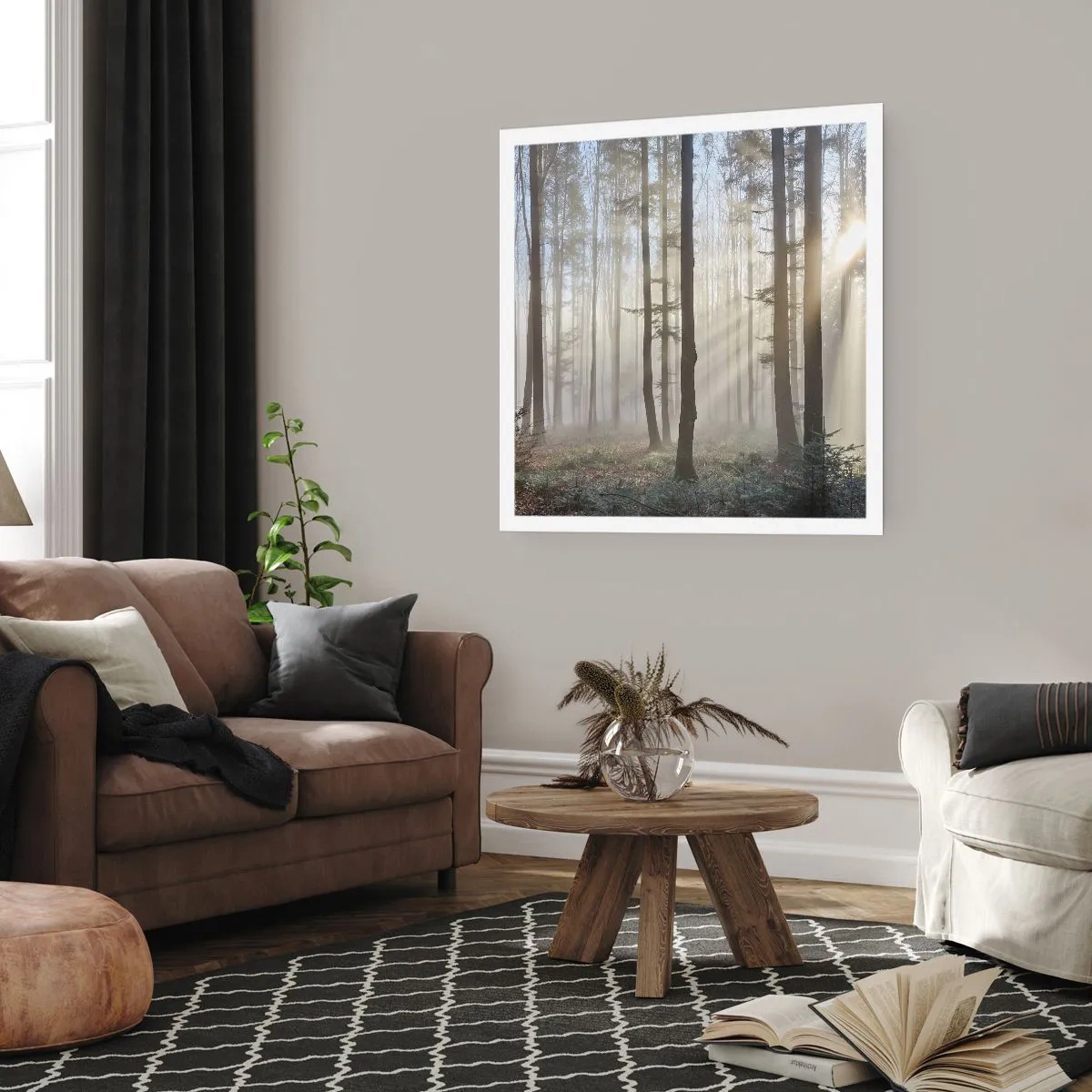 Plakat - Tågen er også vågnet op - 60x60 cm