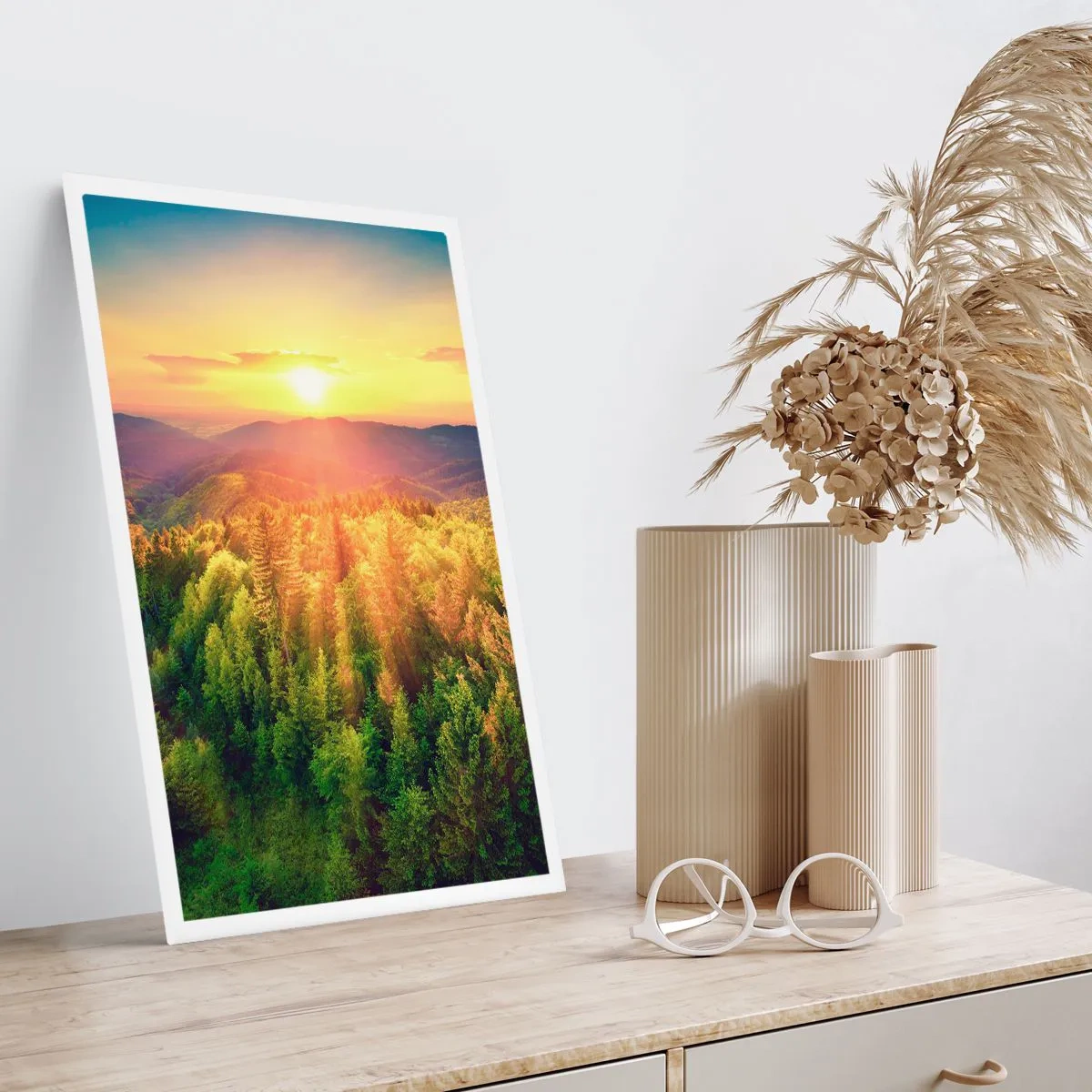Plakat - Toppe og bjergtoppe - 40x50 cm