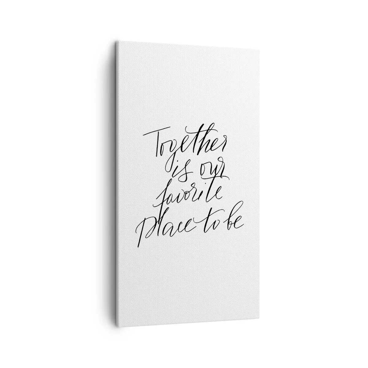 Lærredstryk - Billede på lærred - Føler du det også? - 45x80 cm