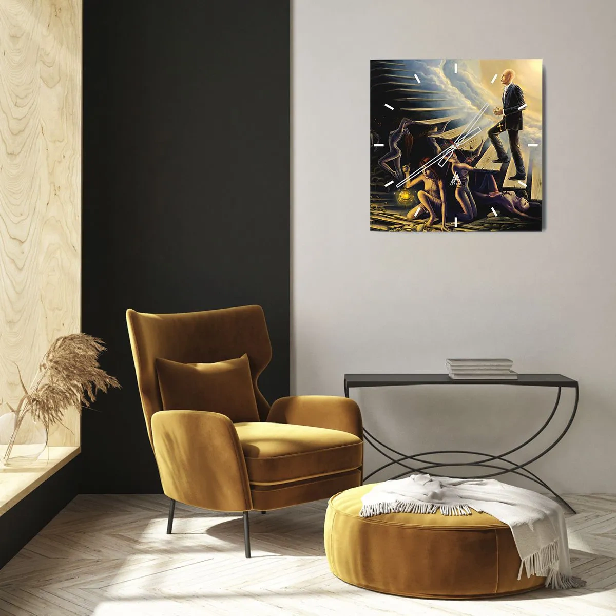 Vægur, Uret - En dantesk rejse mod lyset - 30x30 cm