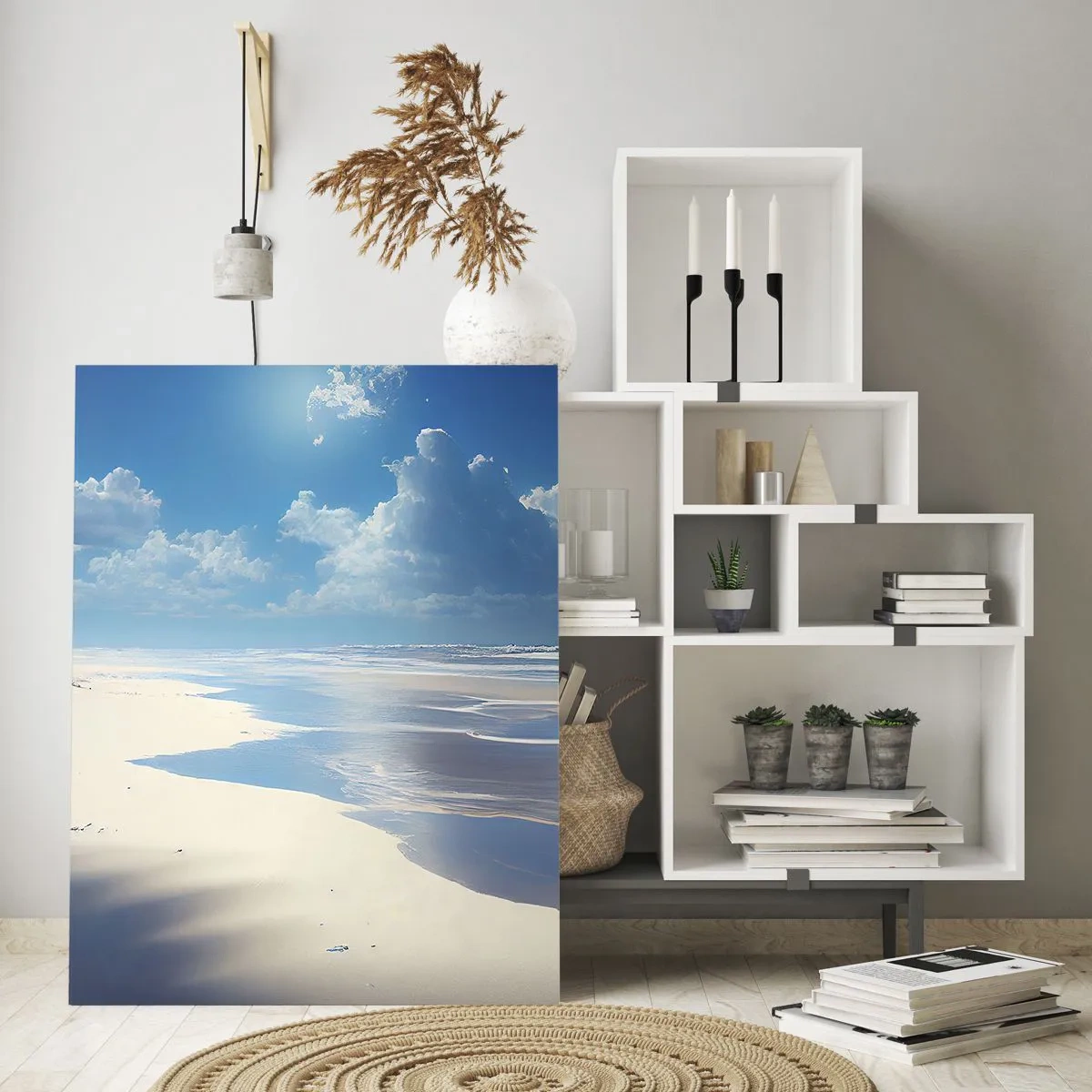 Billede på glas - Ferie i paradis - 50x70 cm