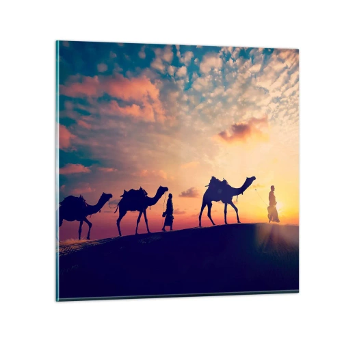 Billede på glas - Orientens mystiske ånd - 60x60 cm