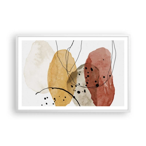 Plakat i hvid ramme - Som lys, klar luft - 91x61 cm