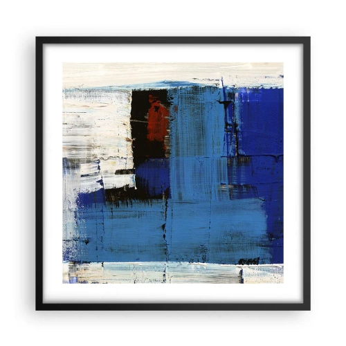 Plakat i sort ramme - Det blås hemmelighed - 50x50 cm