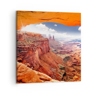 Lærredstryk - Billede på lærred - Udskåret af naturen selv - 60x60 cm