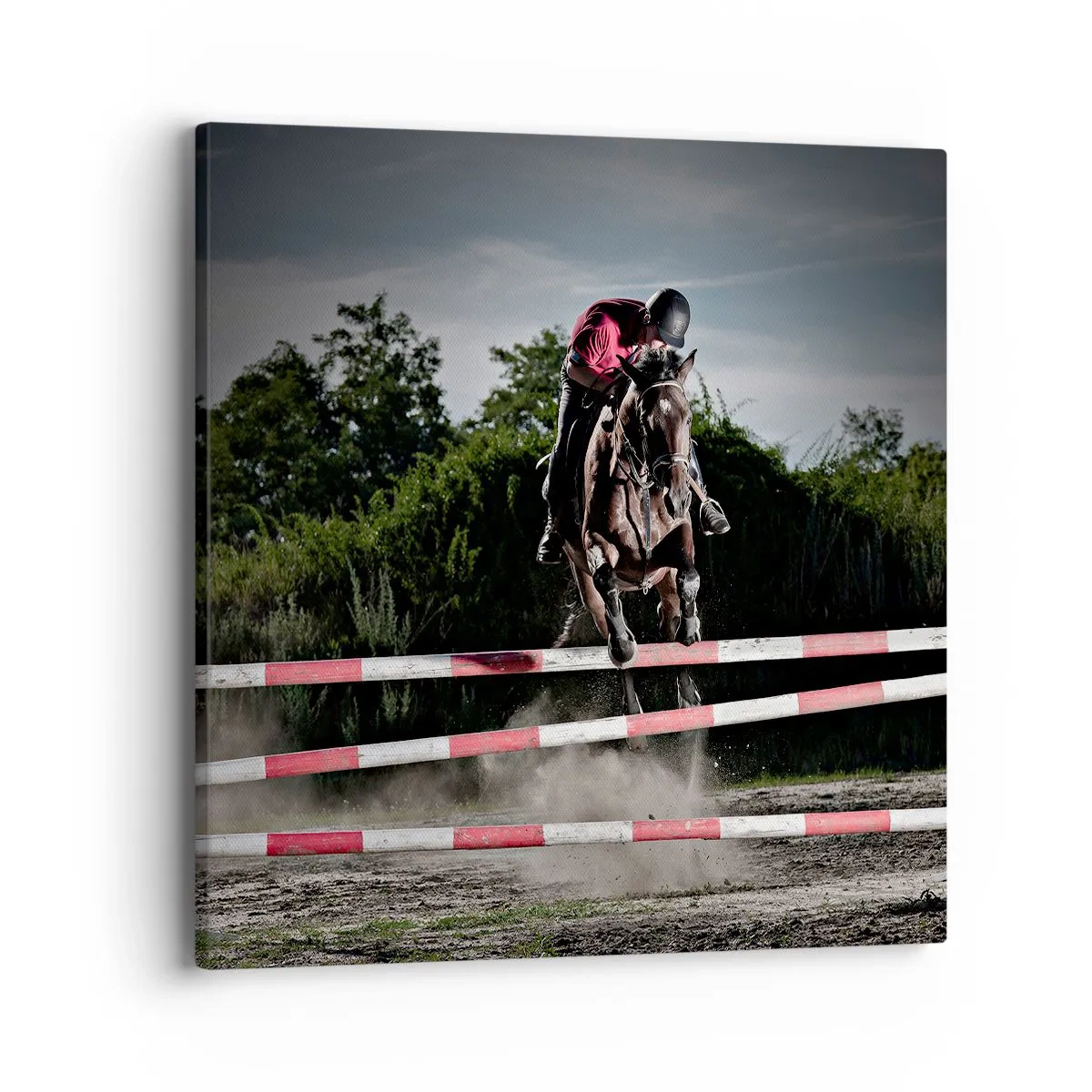 Lærredstryk - Billede på lærred - Sammen om sejren - 40x40 cm