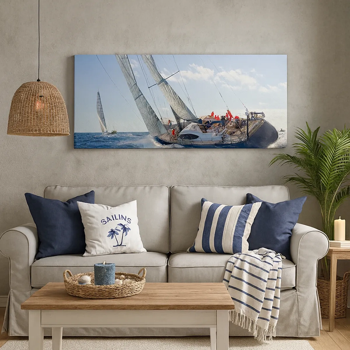 Lærredstryk - Billede på lærred - Må den bedste vinde - 30x30 cm