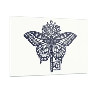 Billede på glas - Alle hjertets hemmeligheder - 120x80 cm