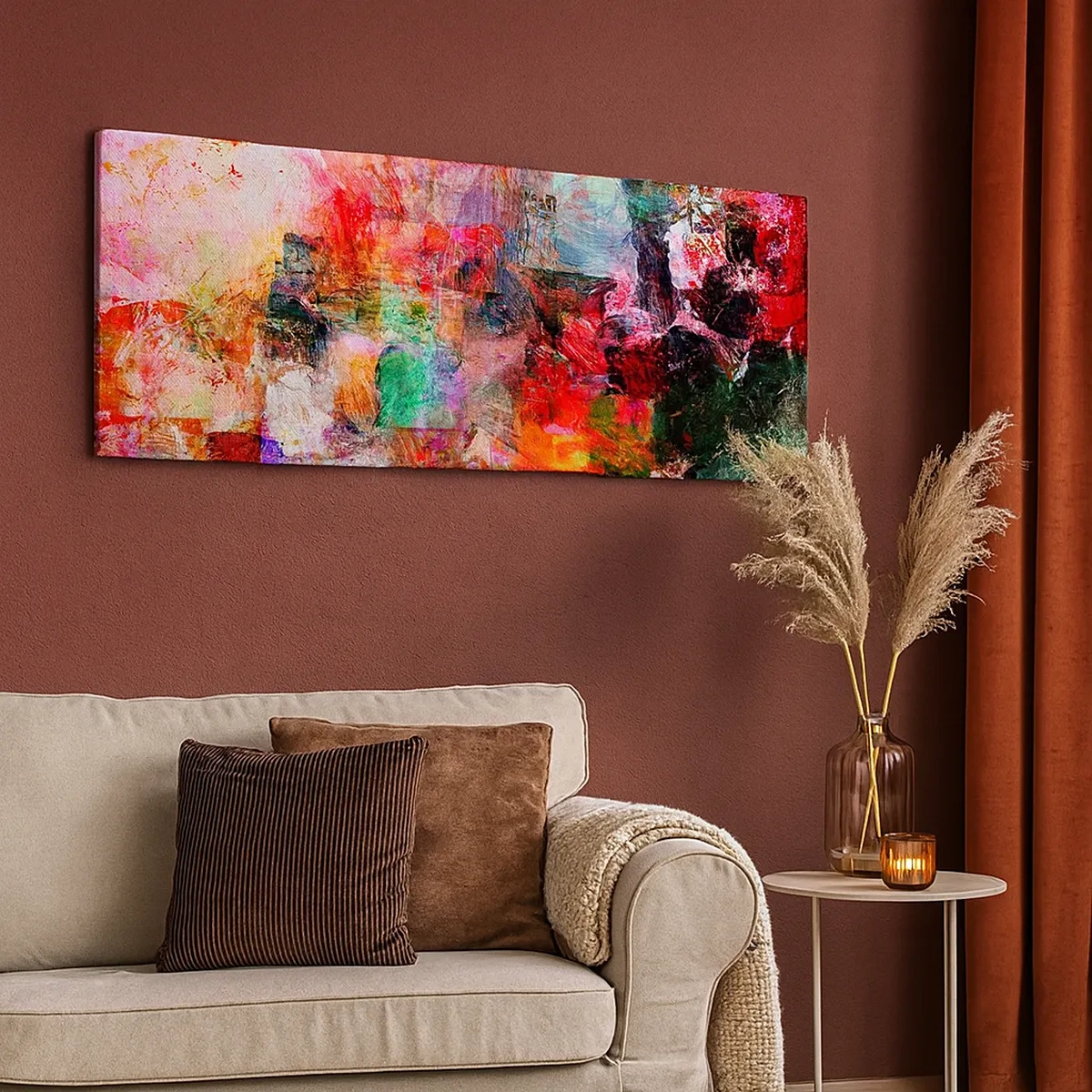 Lærredstryk - Billede på lærred - En rejse gennem de forskellige - 30x30 cm