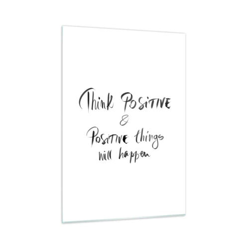 Billede på glas - Hvordan skal man leve? - 50x70 cm