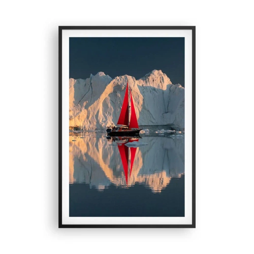 Plakat i sort ramme - På kanten af verden - 61x91 cm