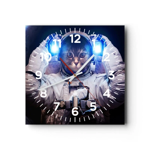 Vægur, Uret - Houston, I har et problem - 40x40 cm