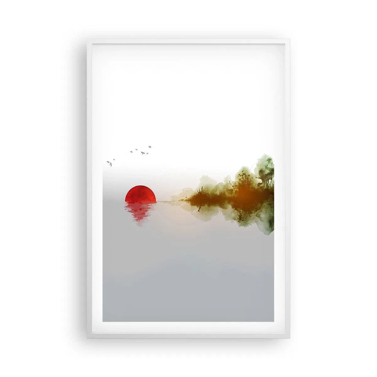 Plakat i hvid ramme - Et løfte om fred - 61x91 cm