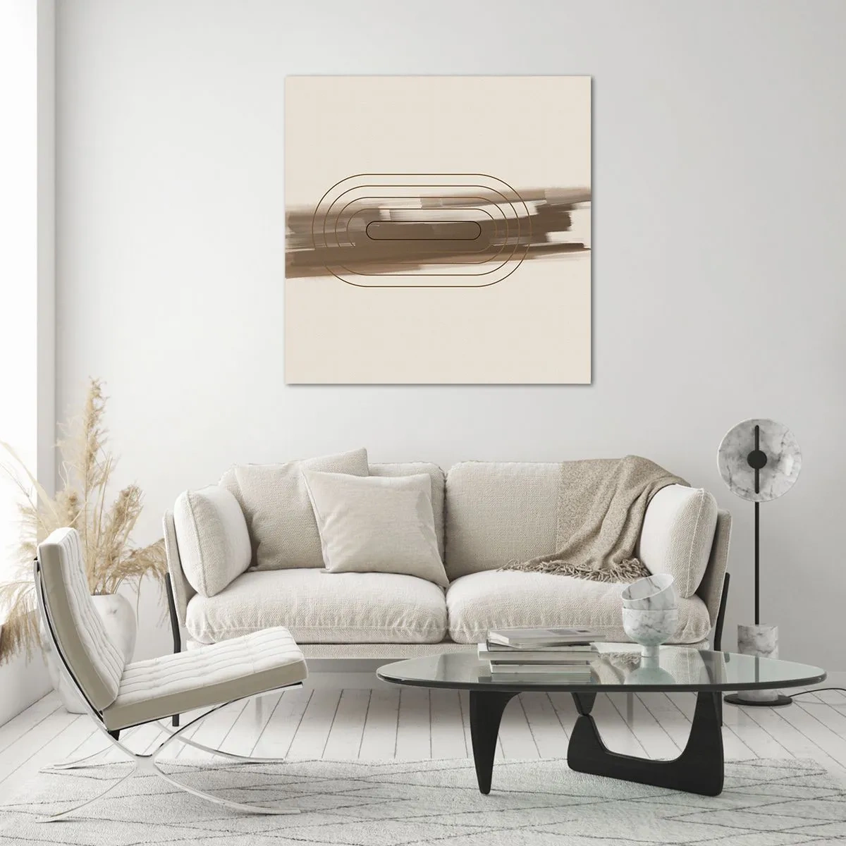 Billede på glas - Et pust af gråvejr - 60x60 cm