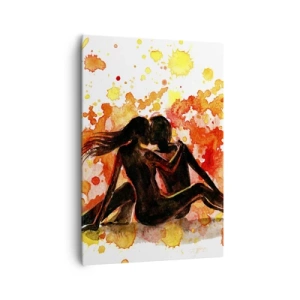 Lærredstryk - Billede på lærred - Og der var lys - 70x100 cm