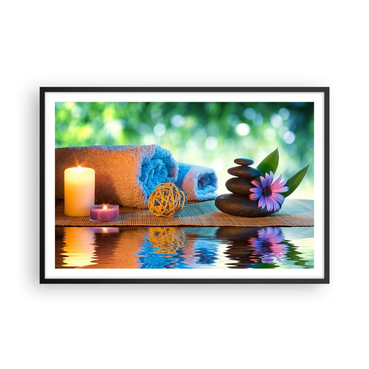 Plakat i sort ramme - Tid til kroppen - 91x61 cm