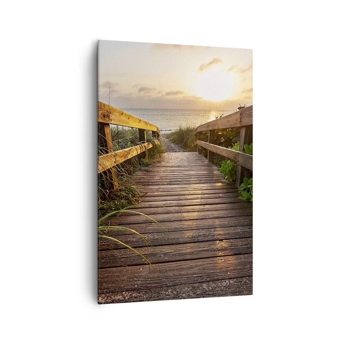 Lærredstryk - Billede på lærred - Og direkte til kysten - 80x120 cm