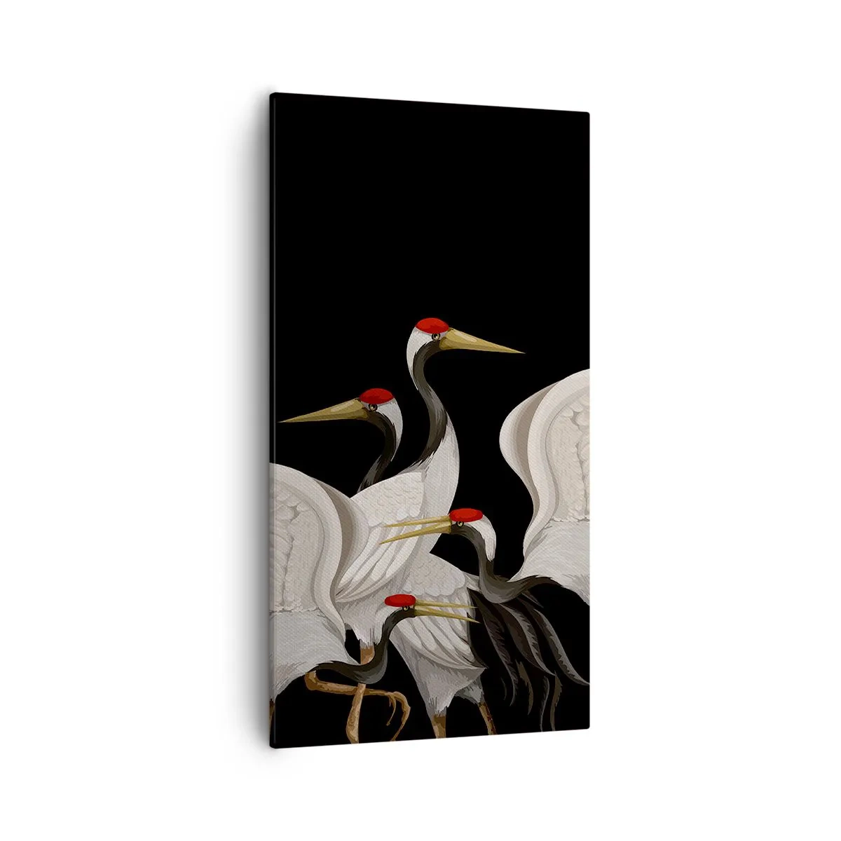 Lærredstryk - Billede på lærred - Fugle anliggender - 55x100 cm