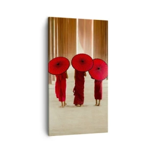 Lærredstryk - Billede på lærred - På vej til det rene land - 45x80 cm