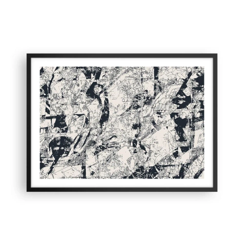 Plakat i sort ramme - Modsætningernes gennemtrængning - 70x50 cm