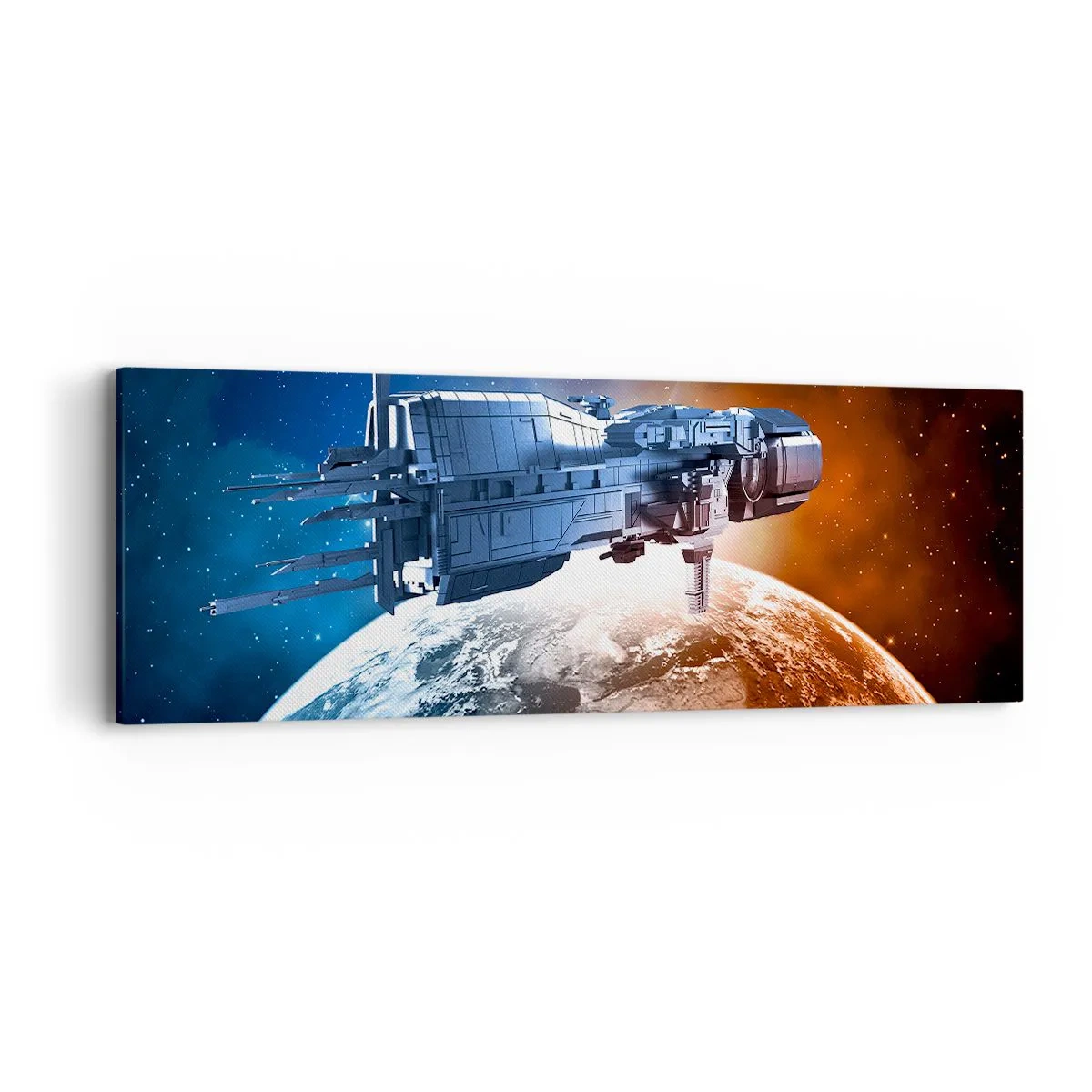 Lærredstryk - Billede på lærred - Forsigtig observatør - 90x30 cm