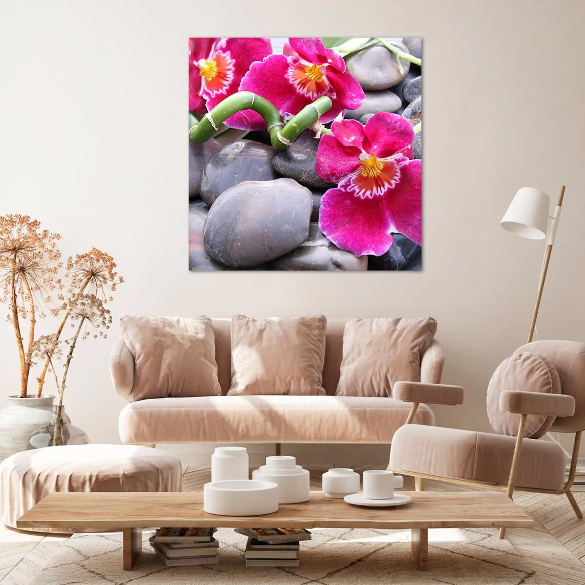 Lærredstryk - Billede på lærred - Kulde og varme - 70x70 cm