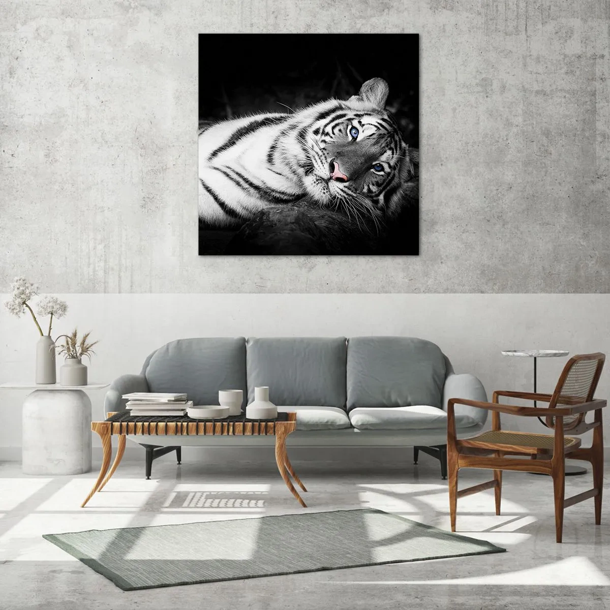 Billede på glas - Vildskab og fred - 60x60 cm