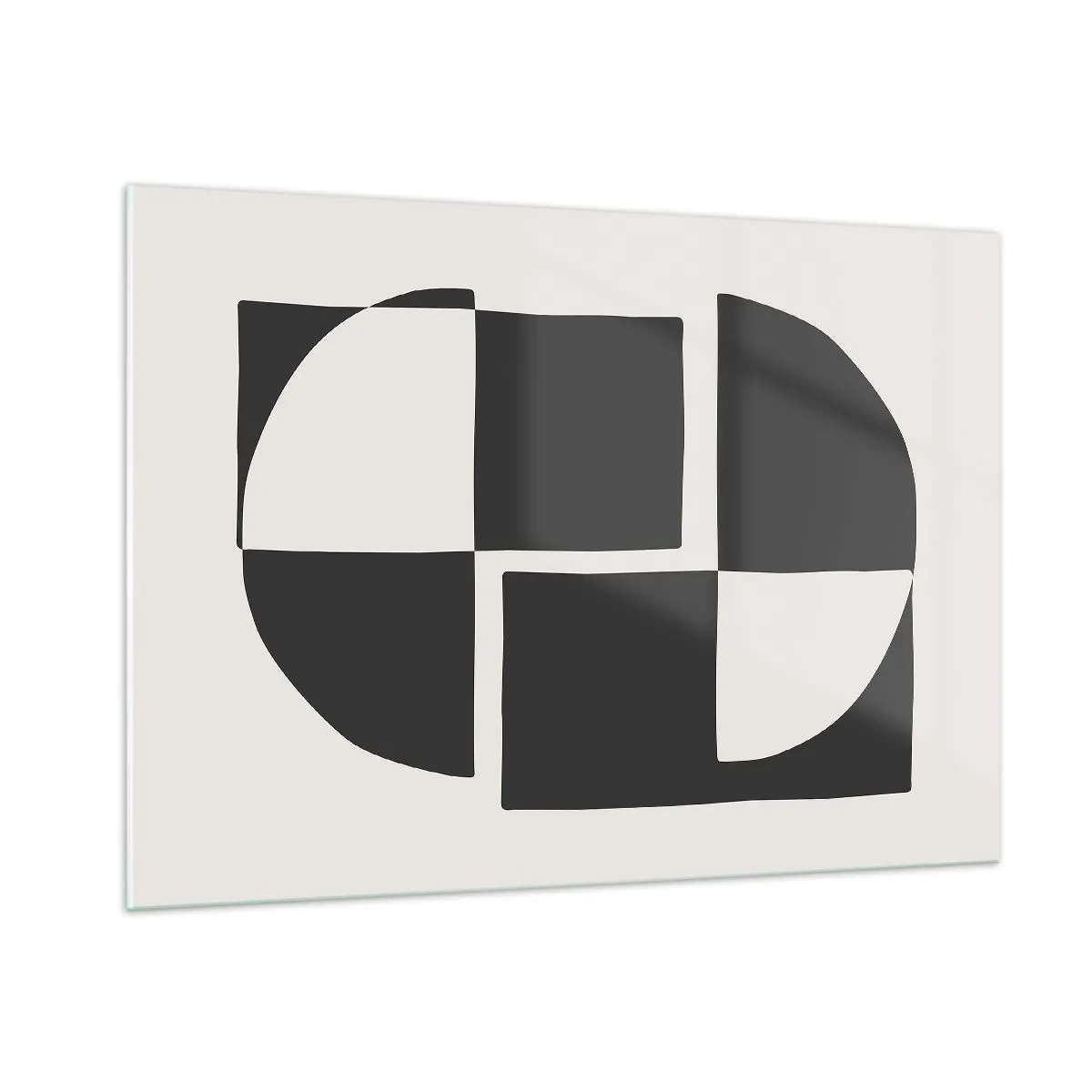 Billede på glas - Antitese - syntese - 100x70 cm