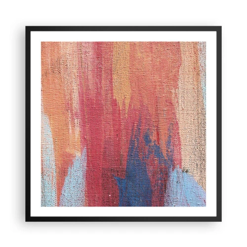 Plakat i sort ramme - Lad en regnbue flyde - 60x60 cm