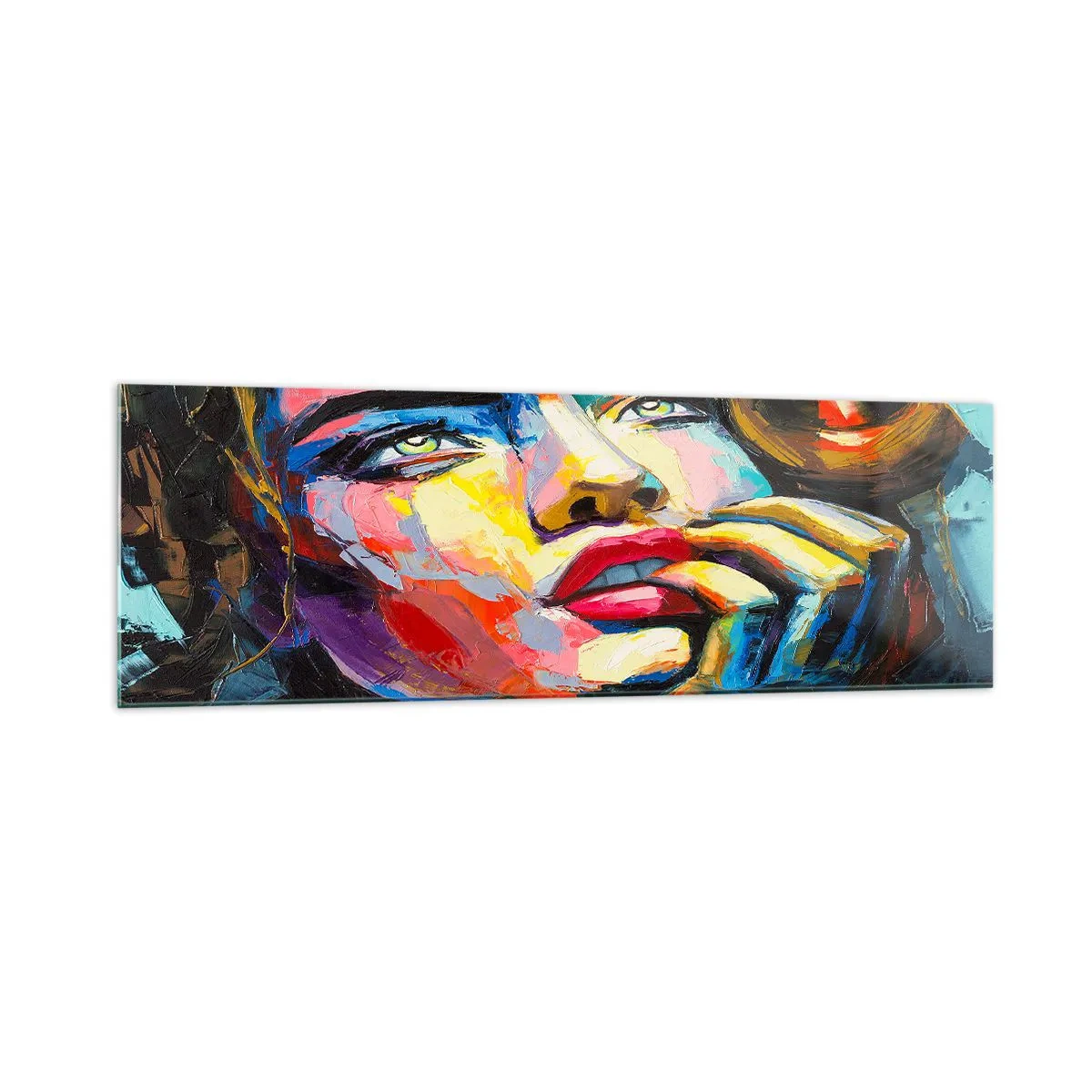 Billede på glas - Drømme som fugle svæver gennem himlen - 160x50 cm