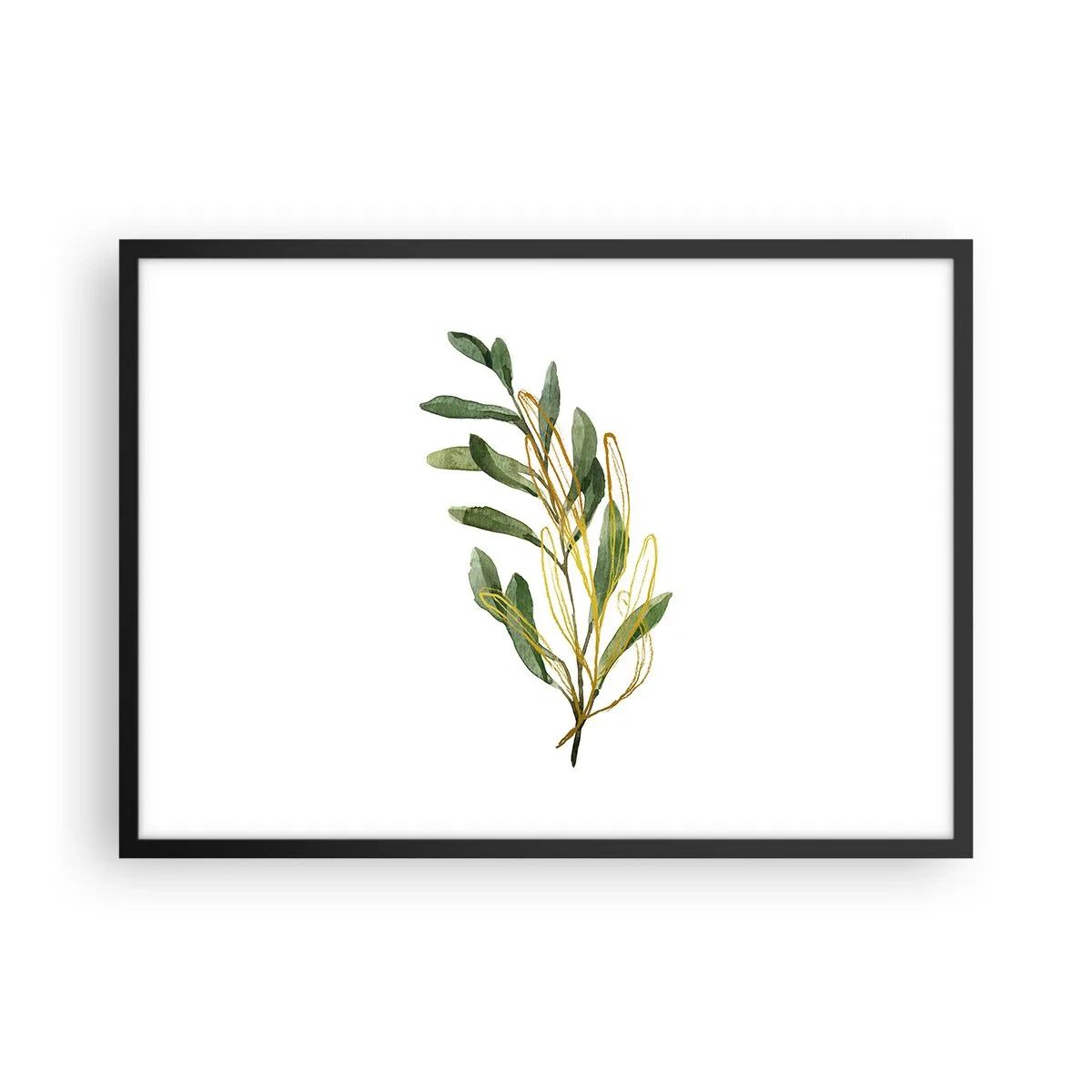 Plakat i sort ramme - Alt, hvad der er godt - 70x50 cm