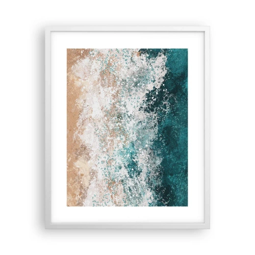 Plakat i hvid ramme - Historier fra havet - 40x50 cm