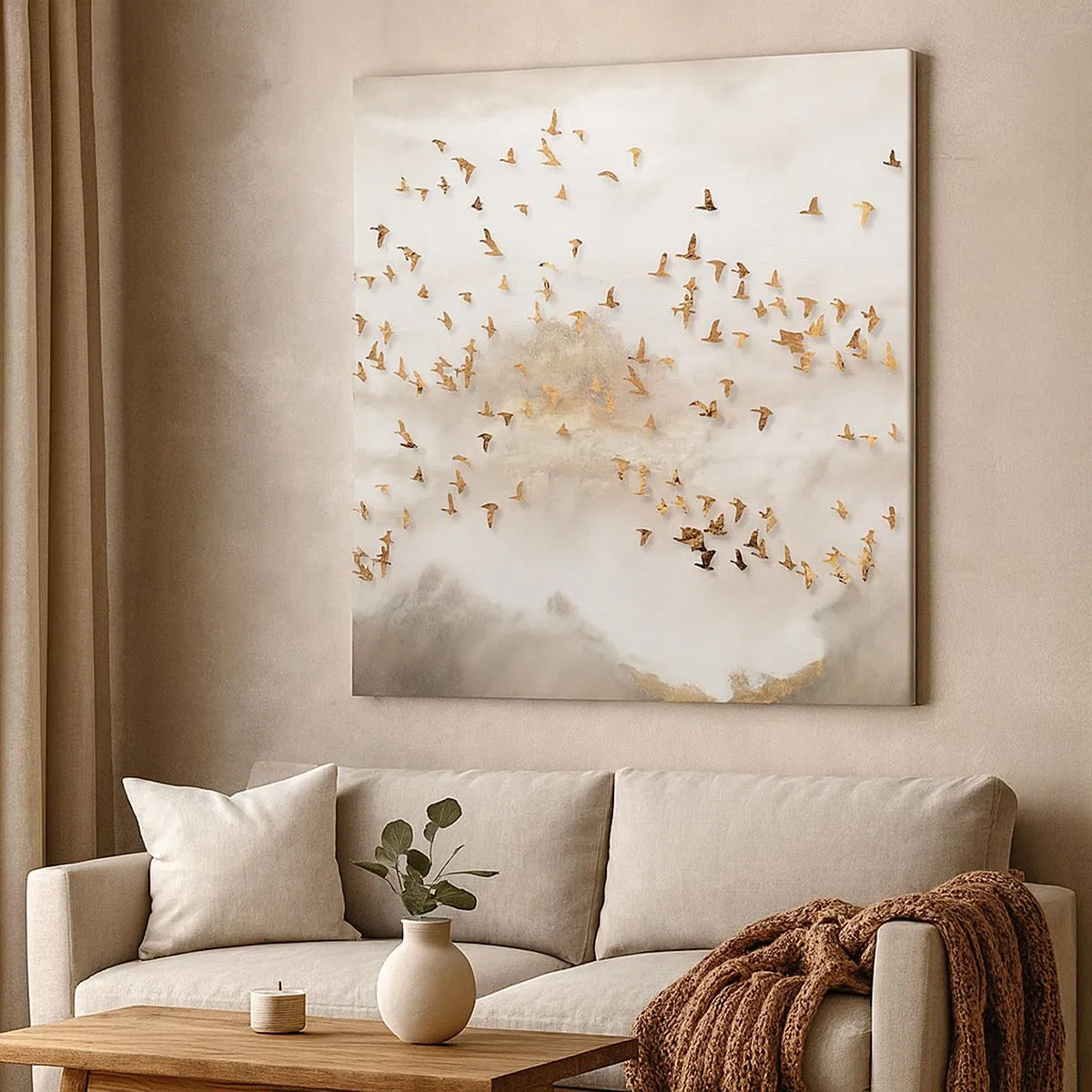 Lærredstryk - Billede på lærred - Det er på tide... - 30x30 cm