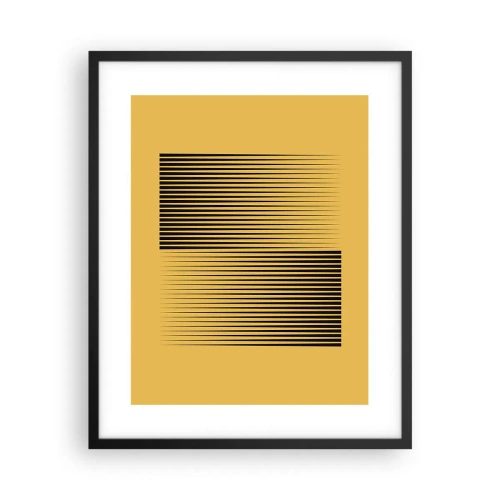 Plakat i sort ramme - Modsætningernes kvadrat - 40x50 cm