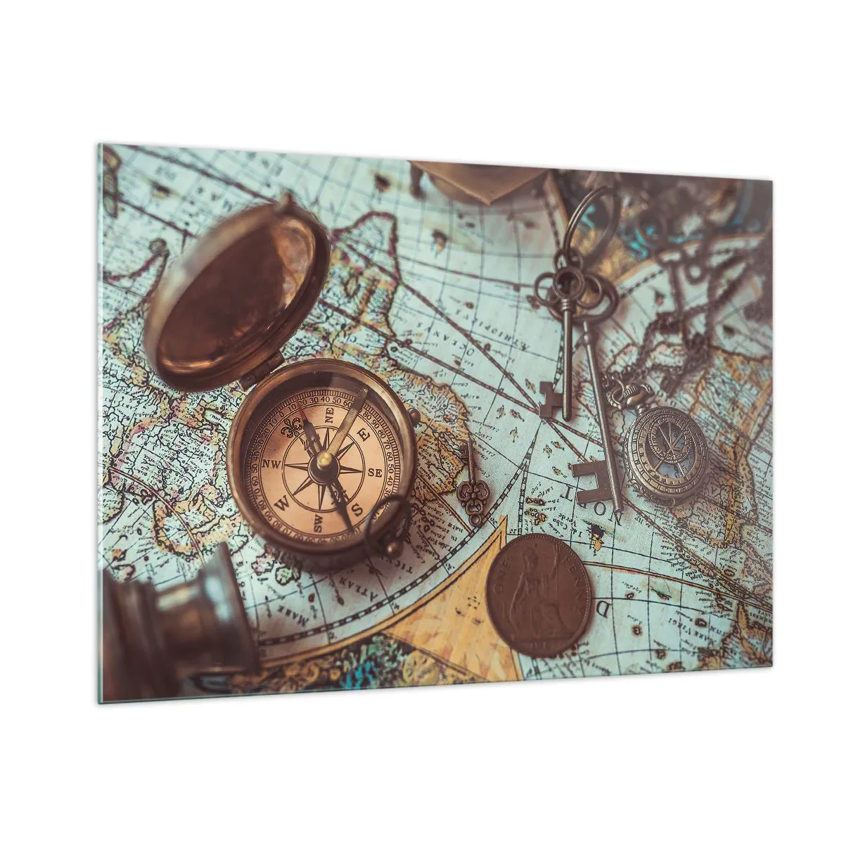 Billede på glas - For eventyreren - 100x70 cm