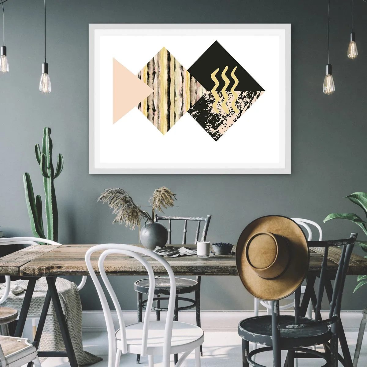 Plakat i hvid ramme - Ikke så simpelt - 40x30 cm