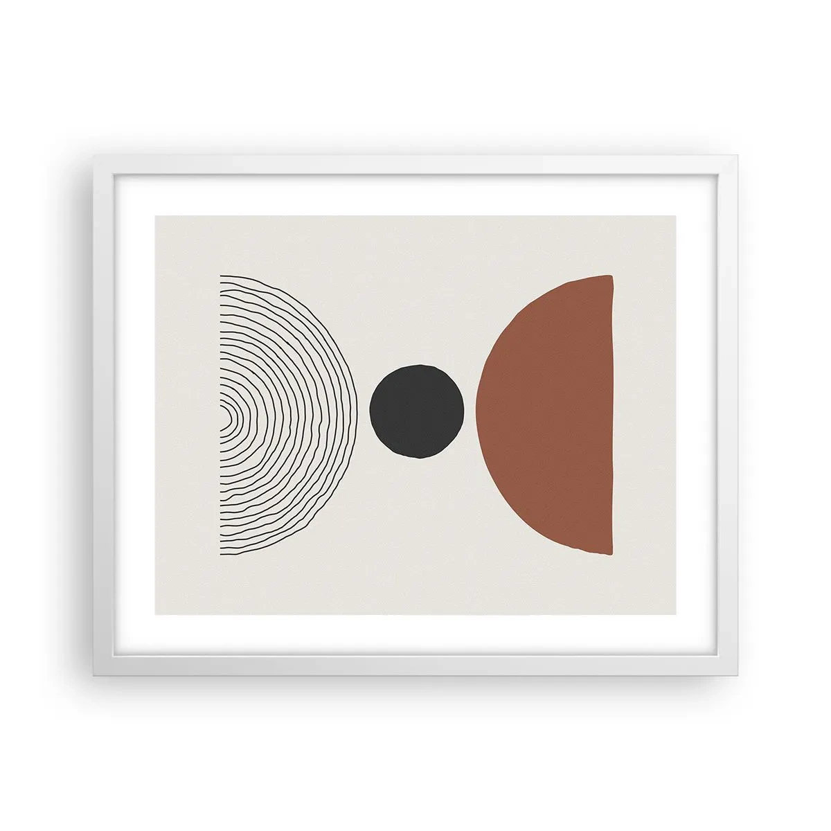 Plakat i hvid ramme - I rampelyset - 50x40 cm