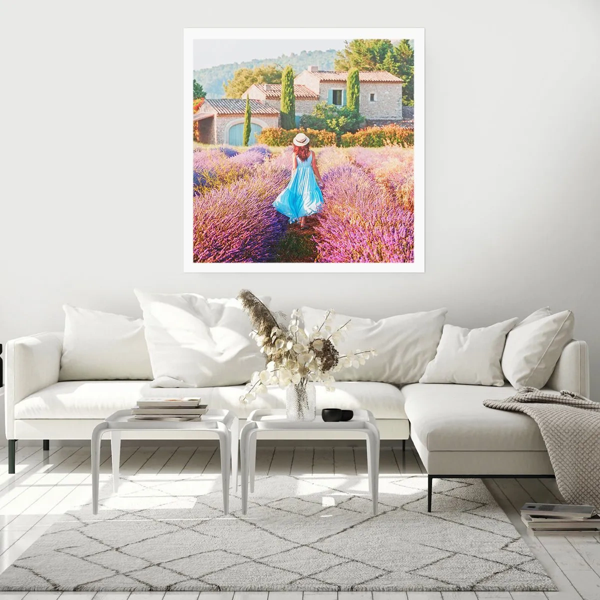 Plakat - Lavendel pige - 60x60 cm