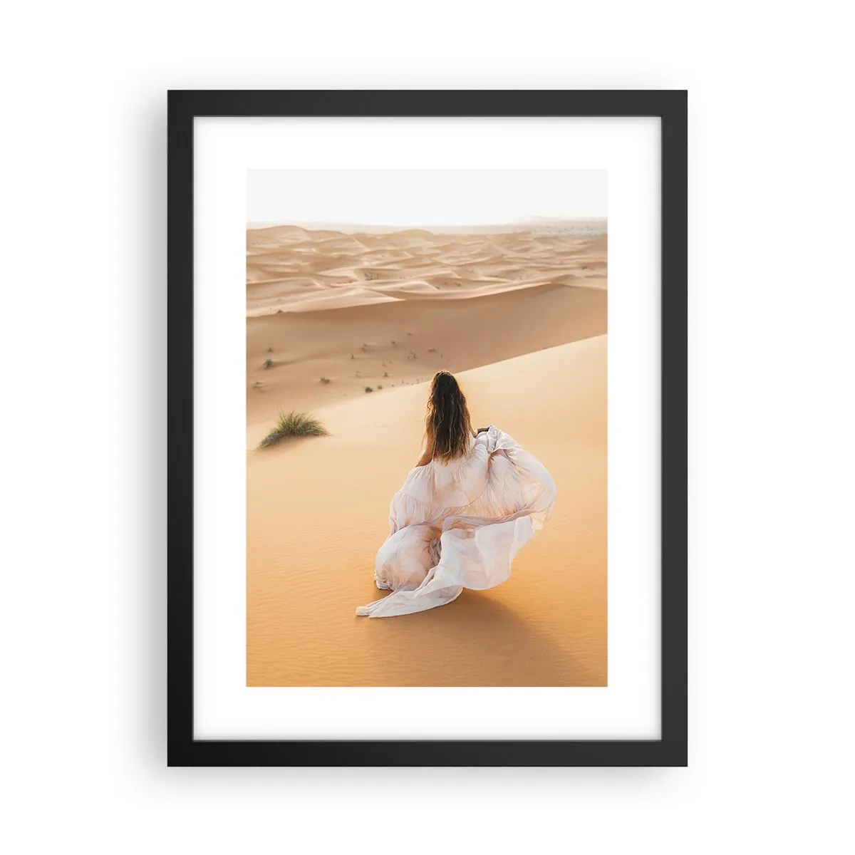 Plakat i sort ramme - Flygt til frihed - 30x40 cm