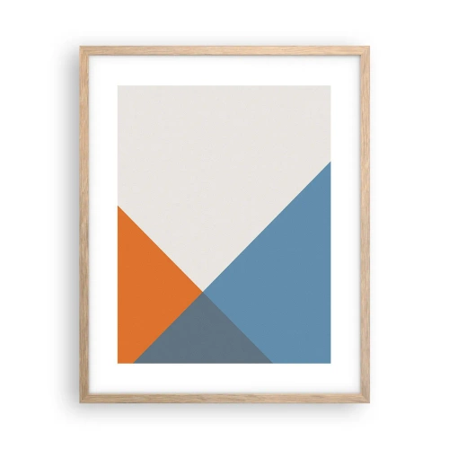 Plakat i ramme af lyst egetræ - Med hensyn til ... - 40x50 cm