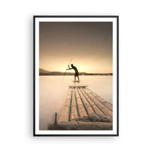 Plakat i sort ramme - Før du hviler - 70x100 cm