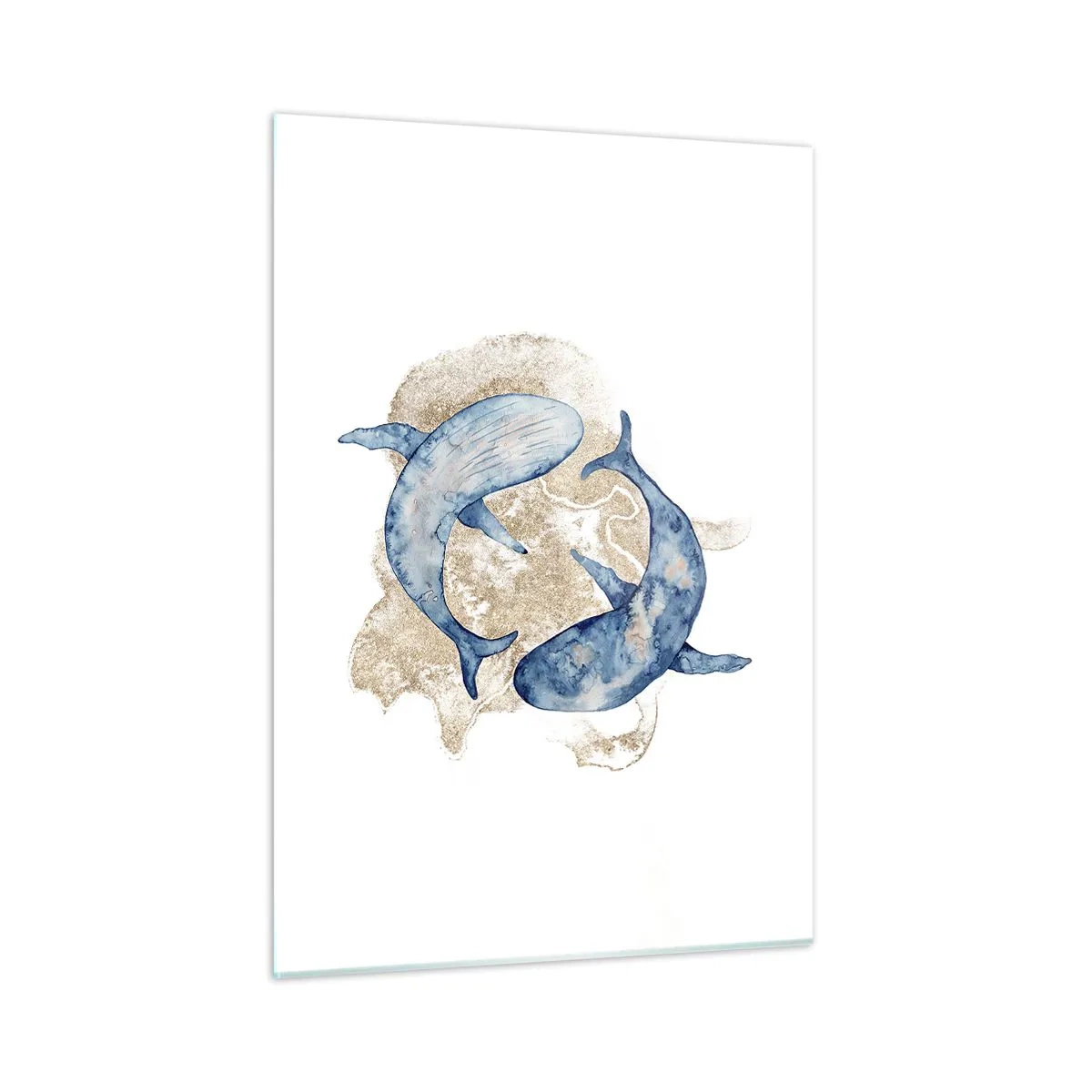 Billede på glas - Venskab eller kærlighed? - 50x70 cm