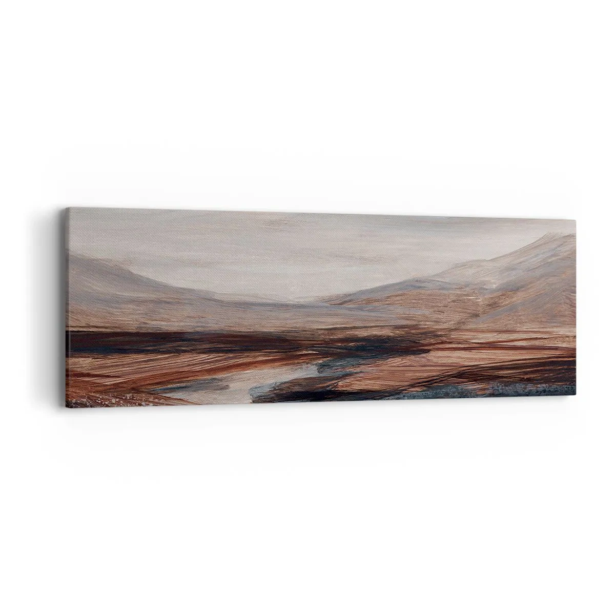 Lærredstryk - Billede på lærred -  Fredfyldt dal - 90x30 cm