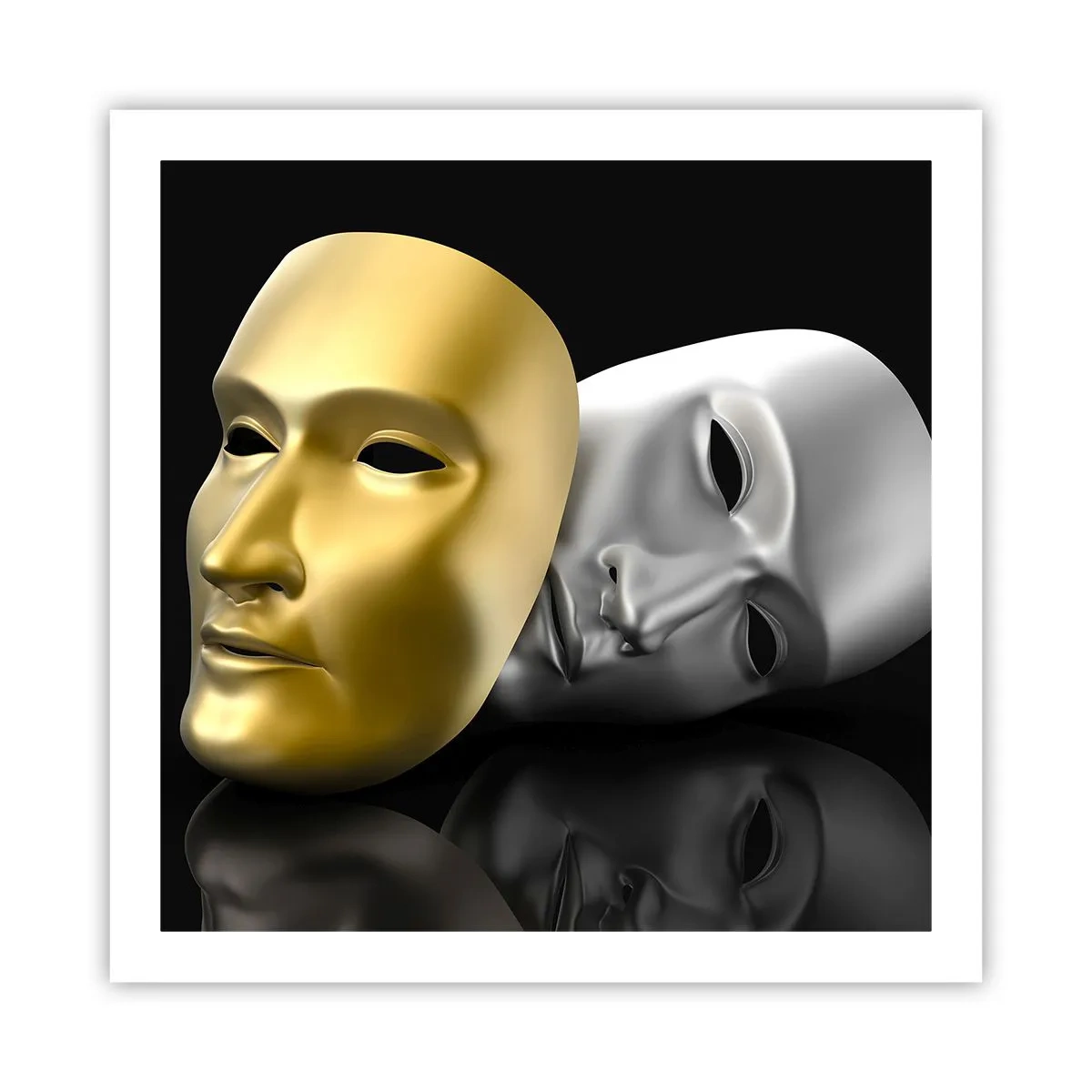 Plakat - Livet er teater - 60x60 cm