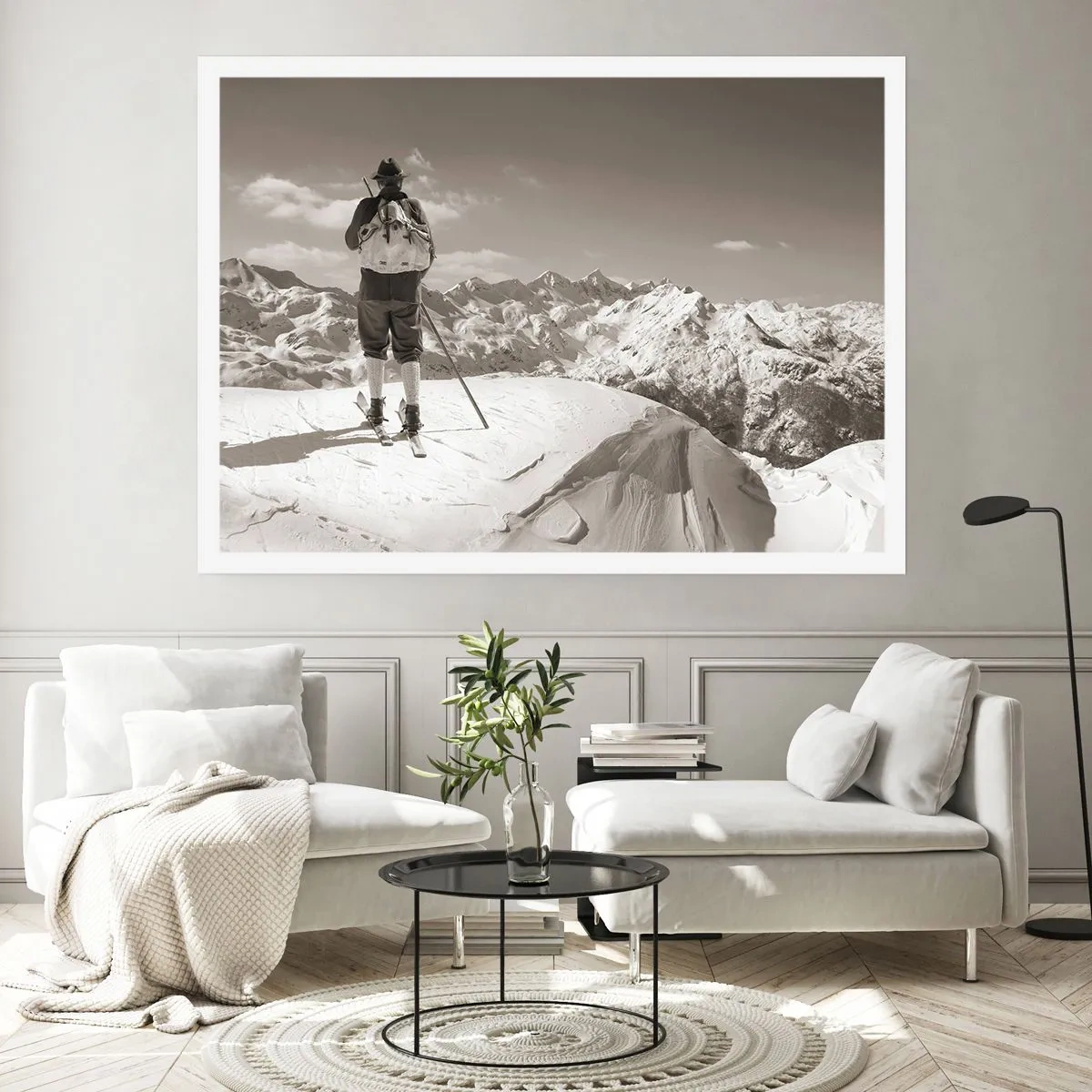 Plakat - Og bjergene er de samme - 50x40 cm