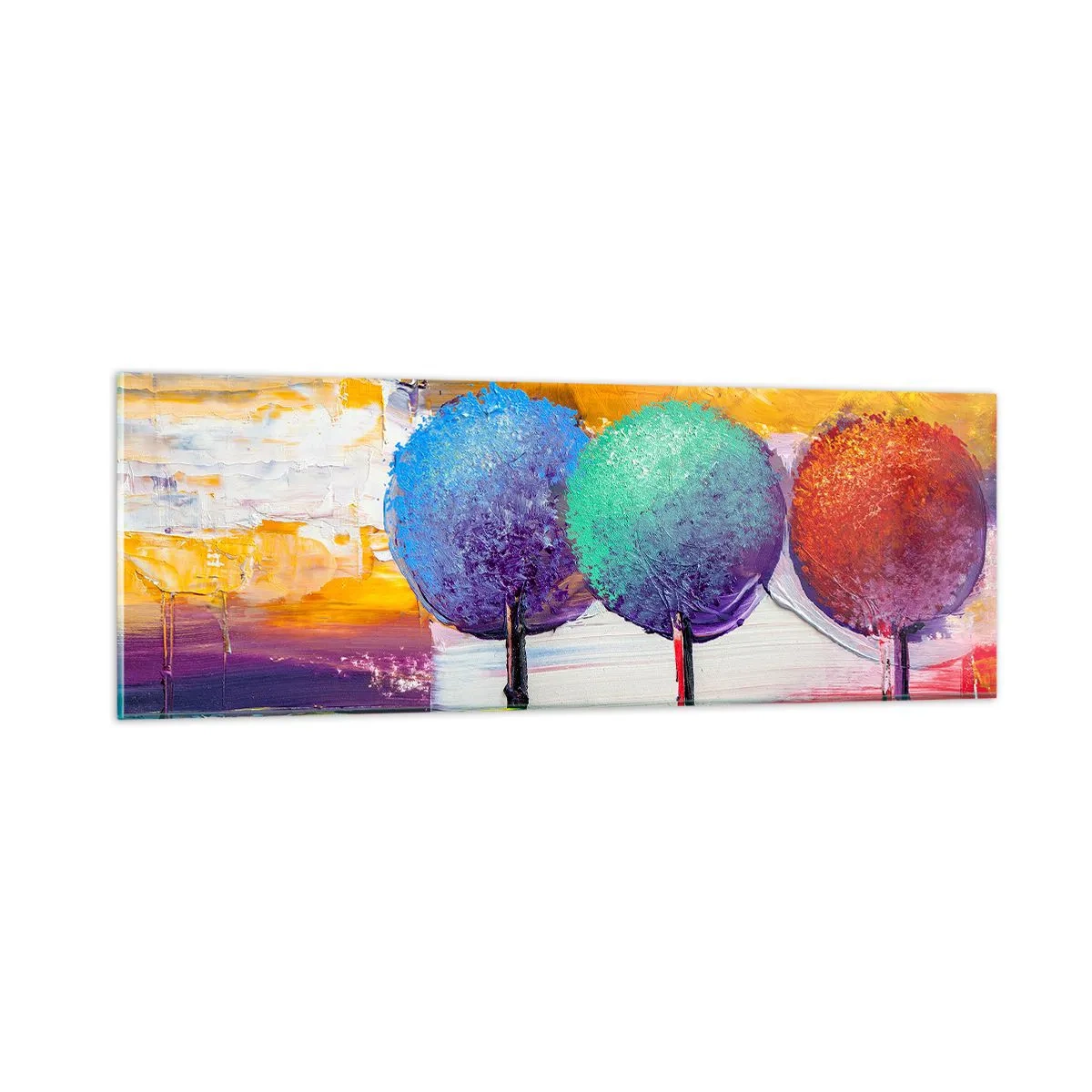 Billede på glas - Tredje gang er lykkens gang - 90x30 cm