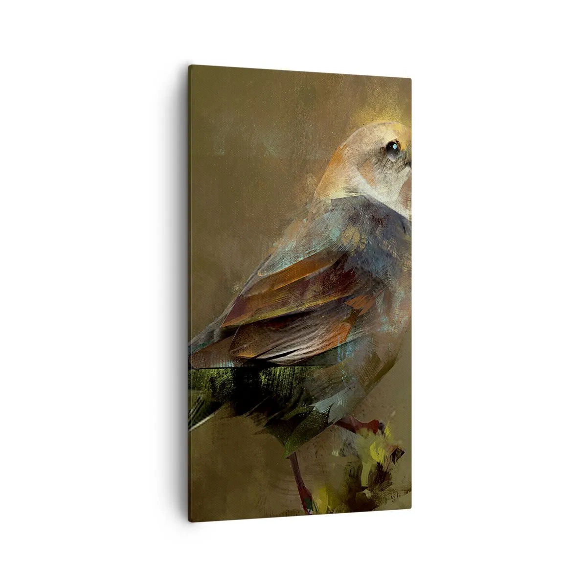 Lærredstryk - Billede på lærred - Lille spurv, lille fugl - 55x100 cm