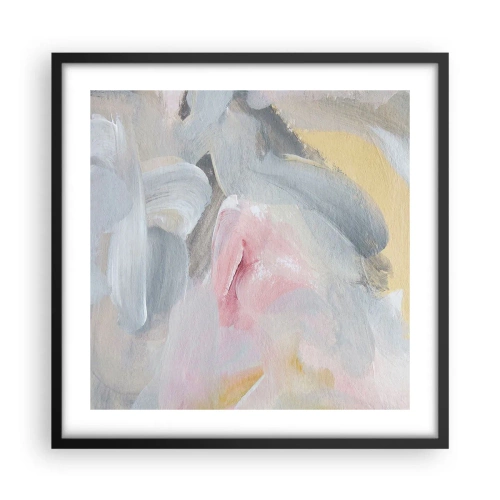 Plakat i sort ramme - I en pastelfarvet verden - 50x50 cm